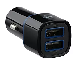 Автомобильное зарядное устройство 2E Dual USB Car Charger 2.4A&2.4A Black (2E-ACR01-B) - миниатюра 2