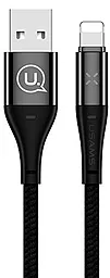Кабель USB Usams U Plus Smart Power-Off Lightning Cable Black (US-SJ243)