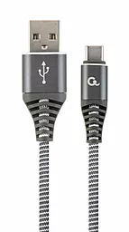 Кабель USB Cablexpert USB Type-C Cable 2.1А Carbon Grey (CC-USB2B-AMCM-2M-WB2)