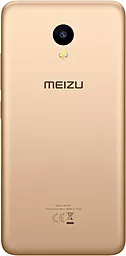 Задняя крышка корпуса Meizu M5C со стеклом камеры, Original Gold