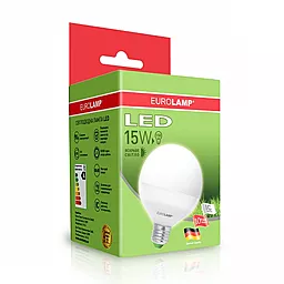 Светодиодная лампа EUROLAMP ЕКО G95 15W E27 4000K (LED-G95-15274(D)) - миниатюра 2