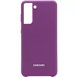 Чехол Epik Silicone Cover Full Protective (AA) Samsung G996 Galaxy S21 Plus Grape