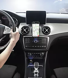 Автомобильное зарядное устройство с FM-модулятором Baseus Streamer F40 AUX Wireless MP3 Car Charger Black (CCF40-01) - миниатюра 6