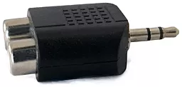 Аудио переходник Voltronic Aux mini Jack 3.5 mm - 2хRCA M/F black - миниатюра 3
