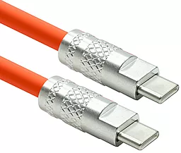 Кабель USB PowerPlant 120w 6a 3m USB Type-C - Type-C cable orange (CA913923)