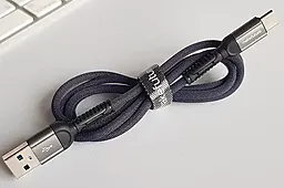 Кабель USB MAKE 3A USB Type-C Cable Denim Grey (MCB-CD10GR) - миниатюра 3