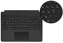 Клавиатура Microsoft Surface Pro X Signature Type Cover (QJX-00007) Black - миниатюра 2