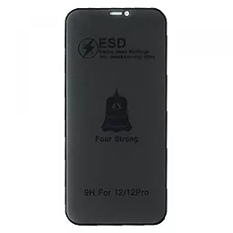Защитное стекло ESD PRIVACY GLASS для Apple iPhone 12, iPhone 12 Pro Black (без упаковки)