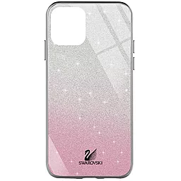 Чехол Epik TPU+Glass Swarovski для Apple iPhone 12 Pro, iPhone 12 (6.1") Розовый