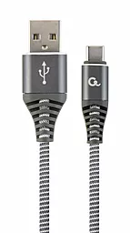 Кабель USB Cablexpert Premium 2.1a USB Type-C Cable Grey (CC-USB2B-AMCM-1M-WB2)