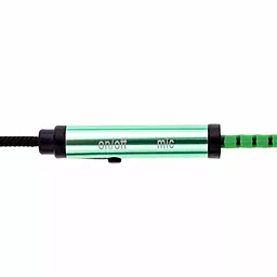 Наушники Metal Zipper Z-03 + mic zipper with light наушники вакуумные светящиеся Green - миниатюра 3