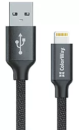 USB Кабель ColorWay Lightning Cable Black (CW-CBUL004-BK)