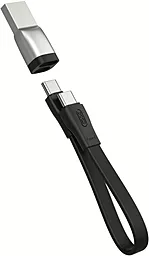Кабель USB PD XO NB-Q170A 20W 0.2M USB Type-C - Type-C Cable Black