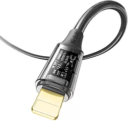 Кабель USB McDodo Amber Transparent CA-2080 12W 3A 1.2M Lightning Cable Black - миниатюра 5