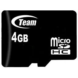 Карта памяти Team microSDHC 4GB Class 10 (TUSDH4GCL1002)
