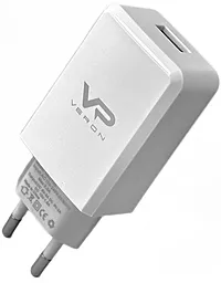 Сетевое зарядное устройство Veron VR-C13Q 18W 3.0A USB-A + USB-C cable White - миниатюра 3