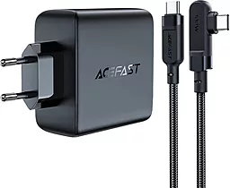 Сетевое зарядное устройство AceFast A37 100W QC/PD USB-A + 3xUSB-C + L-Type USB-C Cable Black - миниатюра 3