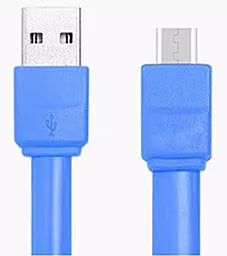 Кабель USB NICHOSI Candy 20 см micro USB SISAH Blue - миниатюра 2