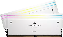 Оперативная память Corsair 32 GB (2x16GB) DDR5 6000 MHz Dominator Titanium RGB White (CMP32GX5M2B6000C30W)