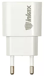Сетевое зарядное устройство Inkax CD-08 1A + Lightning cable White - миниатюра 2
