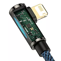 Кабель USB Baseus Legend Series Elbow Fast Charging 2.4A 2M Lightning Cable Blue (CACS000103) - миниатюра 4