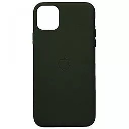 Чехол Apple Leather Case Full for iPhone 12 Pro Max Green