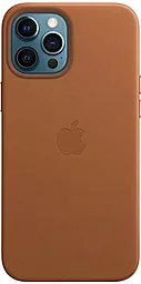 Чехол Apple Leather Case with MagSafe for iPhone 12, iPhone 12 Pro Saddle Brown