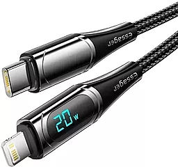 Кабель USB PD Essager LED Digital Display 20w 3a USB Type-C - Lightning cable black (EXCTL-YD01) - миниатюра 3