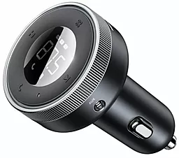 Автомобильное зарядное устройство с FM-модулятором Baseus Enjoy Car Wireless MP3 Charger 12W 5V 3.4A 2xUSB-A Black (CCLH-01) - миниатюра 2