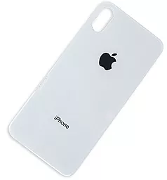 Задняя крышка корпуса Apple iPhone X (big hole) Silver - миниатюра 2