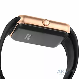 Смарт-часы SmartYou GT08 No NFC Gold with Black strap - миниатюра 2