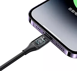 Кабель USB Usams SJ595 12W 2.4A Lightning Cable Black - миниатюра 2