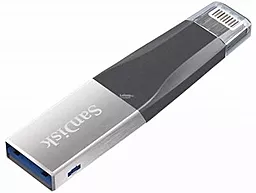 Флешка SanDisk 256GB iXpand Mini USB 3.0/Lightning (SDIX40N-256G-GN6NE) Grey