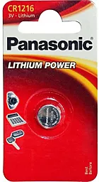 Батарейки Panasonic CR1216 Lithium Power (CR-1216EL/1B) 1шт