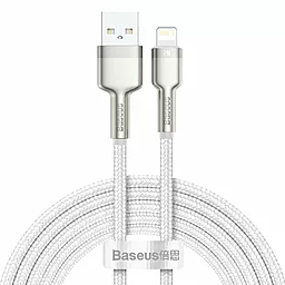 Кабель USB Baseus Cafule Series Metal 2.4A 2M Lightning Cable  White (CALJK-B02)
