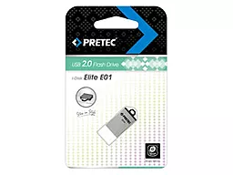 Флешка Pretec Elite 8Gb E2T08G-1S Silver - миниатюра 2