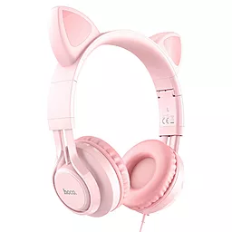 Навушники Hoco W36 Cat Ear Pink