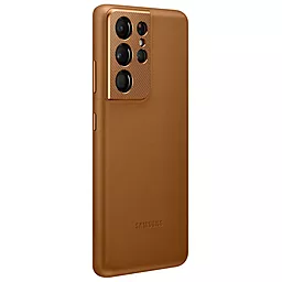 Чехол Samsung Leather Cover G998 Galaxy S21 Ultra Brown (EF-VG998LAEGRU) - миниатюра 3