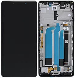 Дисплей Sony Xperia L3 (I3312, I3322, I4312, I4332) с тачскрином и рамкой, оригинал, Black