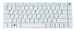 Клавіатура для ноутбуку Acer AS E5-422 E5-473 без рамки біла