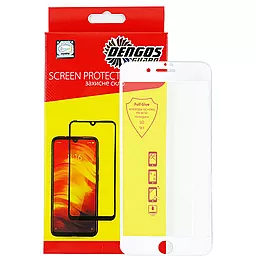 Защитное стекло Dengos 5D Apple iPhone 7, iPhone 8 White (TGFG36)