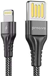 Кабель USB Proove Double Way Weft 12W 2.4A Lightning Cable Black