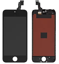 Дисплей Apple iPhone 5C з тачскріном і рамкою, (TFT), Black