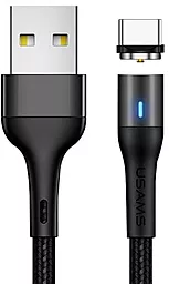 Кабель USB Usams U32 Aluminum Magnetic USB Type-C Cable Black