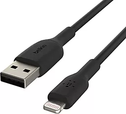 Кабель USB Belkin PVC Lightning Cable Black (CAA001BT1MBK) - миниатюра 2