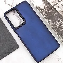 Чехол Epik Lyon Frosted для Xiaomi Poco F5 / Note 12 Turbo Navy Blue - миниатюра 4