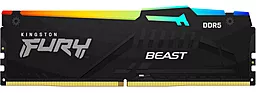 Оперативная память Kingston Fury 8 GB DDR5 4800 MHz Beast RGB (KF548C38BBA-8) - миниатюра 2