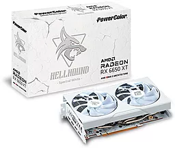 Видеокарта PowerColor Hellhound Spectral White AMD Radeon RX 6650 XT 8GB GDDR6 (AXRX 6650XT 8GBD6-3DHLV2/OC)