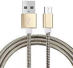 Кабель USB Siyoteam Metal micro USB Cable Gold