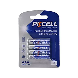 Батарейки PKCELL AAA / FR03 LiFe BLISTER CARD 4шт